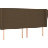 Maison Chic vzglavna omarica - nočna omarica - posteljna omarica z ušesi temno rjavo 183x23x118/128 cm blago, (21708710) Cene