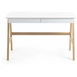Kave Home Delovna miza z belo ploščo Ingo, 120 x 60 cm