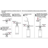 Sink Solution okrogel rustik dozirnik za detergent - baker | Shoptok.si