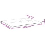  Jastuk za vrtnu klupu crni 120 x (50+50) x 7 cm tkanina Oxford | shoptok.hr