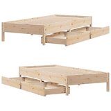 vidaXL Okvir kreveta bez madraca 100x200 cm konstruirano drvo | shoptok.hr