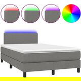 The Living Store Box spring postelja z vzmetnico LED temno siva 120x200 cm blago - Box Spring Postelja, (21520713) | Shoptok.si