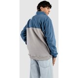 Santa Cruz Opus Dot Label Polar Half-Zip Pulover iz flisa dusty blue / stone grey | Shoptok.si