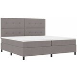  s opruga kutije Sivo-smeđa 200 x 200 cm tkanina | shoptok.hr