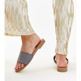 Gemre Black glossy Anilsa slides | Shoptok.si