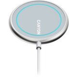 Canyon WS-100 wireless charger, Input 9V2A, 9V2.7A, 12V2A, Output, Type c cable length 1.5m silver ( CNS-WCS100 ) Cene