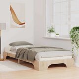  Krevetna konstrukcija Smeđa 90 x 220 cm Čvrsto borovo drvo | Eponuda.com