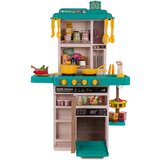  Dječja kuhinja za igru Kitchenette sa zvučnim svjetlosnim i vodenim efektima - 50 elemenata - plava | shoptok.hr