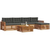  Set vanjskih sofa 6 kom. Prirodna i antracit | shoptok.hr