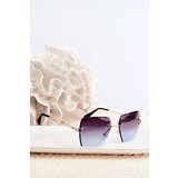 PRIUS Women's Sunglasses With Gradient Lenses UV400 Gold-Blue | Shoptok.si