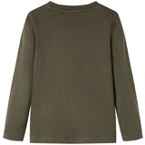  Dječja majica dugih rukava kaki 128 | shoptok.hr