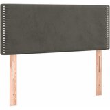 Box spring krevet s madracem tamnosivi 90x190 cm baršunasti | shoptok.hr