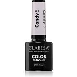 Claresa SoakOff UV/LED Color Candy gel lak za nohte odtenek 5 5 g Cene