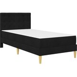  Okvir kreveta s madracem s uzglavljem Crna 90 x 200 cm tkanina | shoptok.hr
