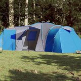 vidaXL Šator za kampiranje za 12 osoba plavi 840x720x200 cm taft 185T Cijene