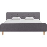 vidaXL Okvir za krevet od tkanine svjetlosivi 140 x 200 cm | shoptok.hr