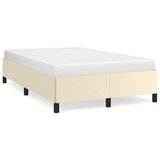 vidaXL posteljni okvir brez vzmetnice krem 120x190 cm umetno usnje, (22053688) Cene