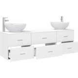  Set namještaja za kupaonicu 3 kom. Bijela 49,5 x 44,5 x 65 cm | shoptok.hr