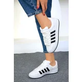 Soho White-Black Unisex Sneakers 19000