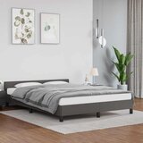  Okvir kreveta s uzglavljem bez madraca sivi 140x190 cm | shoptok.hr