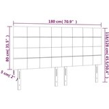  Posteljno vzglavje temno sivo 180x5x118/128 cm žamet, (20794168) | Shoptok.si
