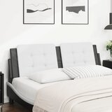 vidaXL Jastuk za uzglavlje bijelo-crni 160 cm od umjetne kože | shoptok.hr