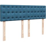 vidaXL otomanski krevet s madracem&led tamnoplavi 140x190cm baršunasti | shoptok.hr