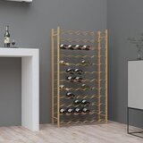vidaXL stalak za vino za 72 boce zlatni metalni Cijene