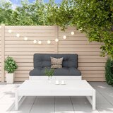 Maison Chic Seti vrtnega pohištva - Vrtna garnitura - Vrtni pohištvo set 2-delna bela trdna borovina, (21811475) | Shoptok.si