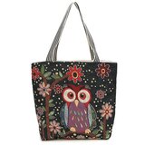 Venisymlis Ženska Platnena Velika Torba S Potiskom Owl Ročno Izdelana Nakupovalna Torbica Za Shranjevanje, (22070012) Cene