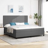  LED Box Spring Krevet Svijetlo siva i bijela. 200 x 200 cm | Eponuda.ba