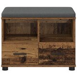  Klupa za hodnik s jastukom Staro drvo 60 x 38 x 46 cm | shoptok.hr