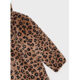 Sinsay Čupavi kaput s leopard uzorkom i u&amp;scaron;ima Slike