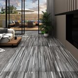 vidaXL PVC talne plošče 5,02 m² 2 mm samolepilne črtaste sive Cene