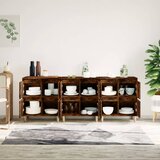 Komode 3 kom boja dimljenog hrasta 60x35x70cm konstruirano drvo | shoptok.hr