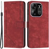 INORCO Za Tecno Spark Go 2023 4G/Pop 7 Pro 4G/Smart 7 4G X6515 usnjena torbica za telefon na dotik kože, črte denarnice, vtisnjen pokrov stojala, (22034588) Cene