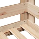 vidaXL Posteljni okvir brez vzmetnice bel 80x200 cm trdna borovina Cene