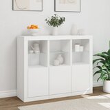  Komode s LED svjetlima 3 kom bijele od konstruiranog drva | Eponuda.com