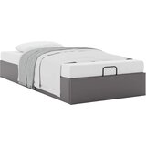  Otomanski okvir kreveta bez madraca sivi 90x200 cm umjetne kože | shoptok.hr