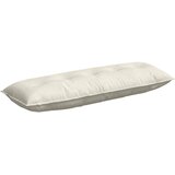 vidaXL Poglavni vzglavnik krema 140 x 50 cm Žametna tkanina | Shoptok.si