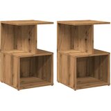 Maison Chic Dvo delni komplet Nočne omarice - Nočne mize artisan hrast 35x35x55 cm inženirski les, (21687708) Cene