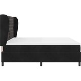  Krevet s opruga kutije s madracem Crna 200 x 200 cm Baršun | shoptok.hr