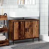 Ormarić za umivaonik boja drva 80 x 30 x 60cm konstruirano drvo | shoptok.hr