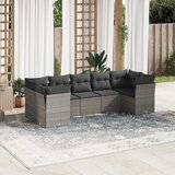 vidaXL 7-dijelni set vrtnih sofa sivi od poliratana Cijene