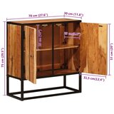  Kreveta Beta Prirodna 70 x 30 x 75 cm Čvrsto drvo akacije | shoptok.hr