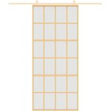  Klizna vrata zlatna 90 x 205 cm matirano staklo ESG i aluminij | shoptok.hr