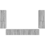  Set TV komoda Zidne 4 pcs Siva Sonoma Konstruirano drvo | shoptok.hr