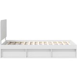  Okvir za krevet Bijelo 90 x 190 cm Čvrsto borovo drvo | shoptok.hr