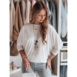 DStreet Bluzka damska one size oversize z wisiorkiem LUZVIA ecru | Shoptok.si