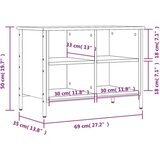 Ormarić za cipele boja hrasta 69 x 35 x 50 cm konstruirano drvo | shoptok.hr